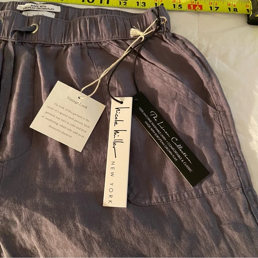 Linen Joggers with Cargo Pockets - Picture 5 of 9